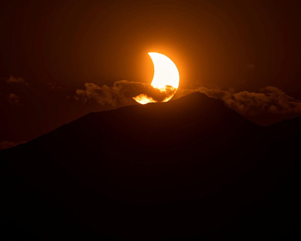Solar eclipse in Spain