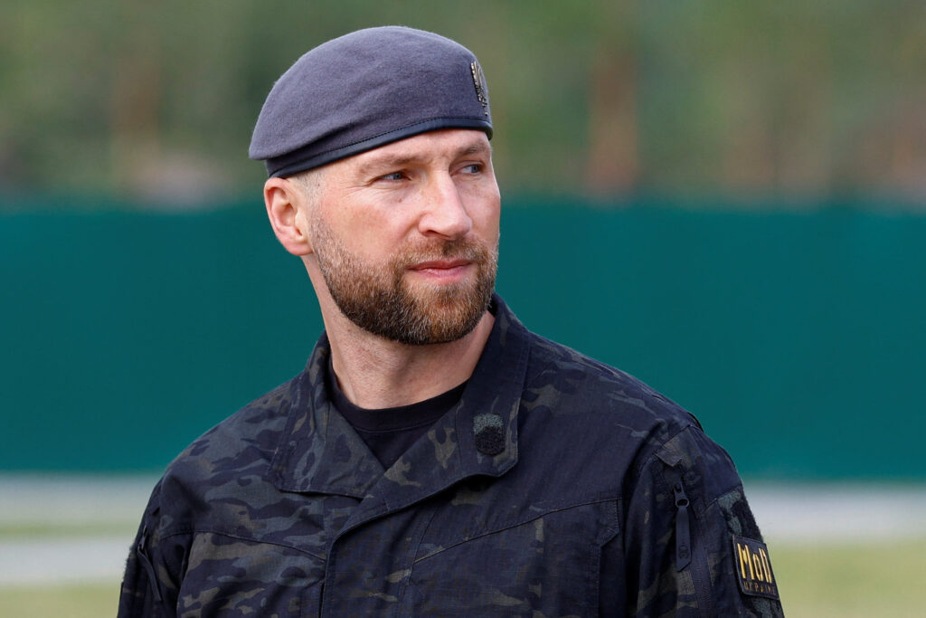 Reburial ceremony for Yevhen Konovalets, one of founders and leaders of the Organisation of Ukrainian Nationalists, outside of Kyiv