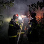 Wildfire burns in Serbia
