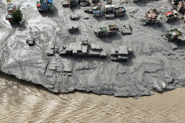 Aftermath of devastating floods in Trishuli
