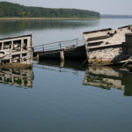 Serbia Danube Sunken Boats
