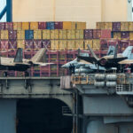USS Abraham Lincoln docks at Laem Chabang Port in Chonburi province