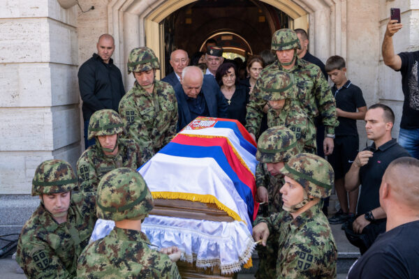 Funeral of former Bosnian Serb wartime general Ratko Mladic in Belgrade