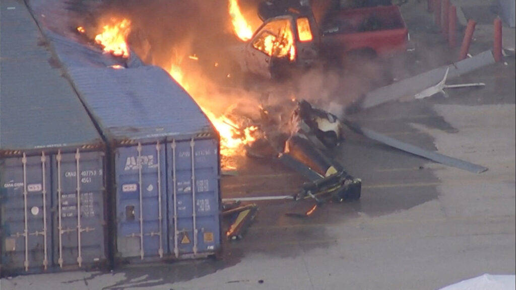 NBC News helicopter crashes in Los Angeles
