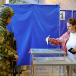 Vote at Russia’s parliamentary elections in Donetsk