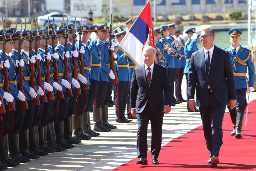 ALEKSANDAR VUCIC – SAVKAT MIRZIJOJEV – SVECANI DOCEK